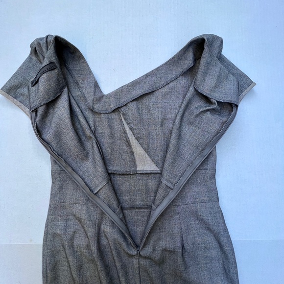 Zara Basic Gray Plaid Dress Size M - Picture 7 of 8